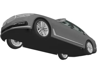 BMW 740Le [G12] (2015) 3D Model preview