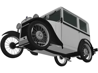 BMW DiXi (1928) 3D Model preview