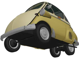 BMW Isetta 250 (1955) 3D Model preview