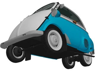 BMW Isetta 300 (1956) 3D Model preview