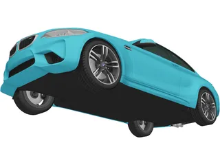 BMW M2 Coupe [F87] (2015) 3D Model preview