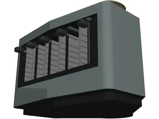 Modern Toaster 3D Model preview