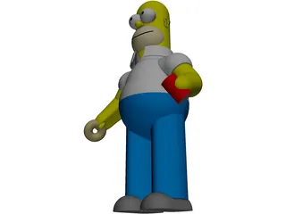 Simpsons Homer 3D Model preview