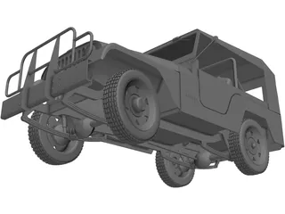 Jeep Willys CJ5 3D Model preview