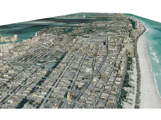 Miami Beach 3D Model preview