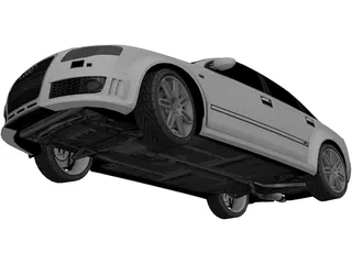 Audi RS4 3D Model preview