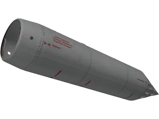 B-8M1 80mm Rocket Pod 3D Model preview