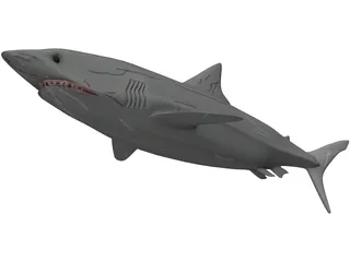Great White Shark 3D Model preview
