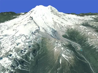 Mount Rainier 3D Model preview