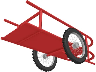 Bike Trailer 3D Model preview