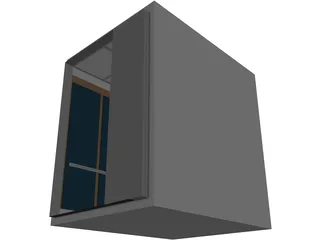 Elevator Cab 3D Model preview