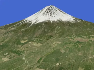 Mount Fuji 3D Model preview