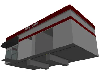 Jiffy Lube Car Repair 3D Model preview