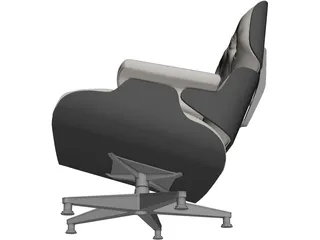 Leather Seat 3D Model preview