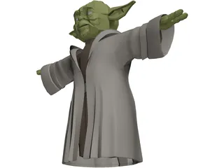 Star Wars Yoda 3D Model preview