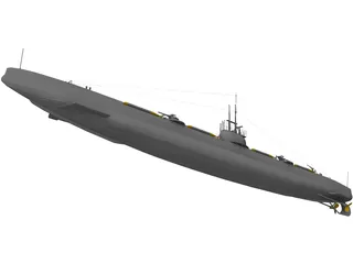 Pantera Bars Submarine 3D Model preview