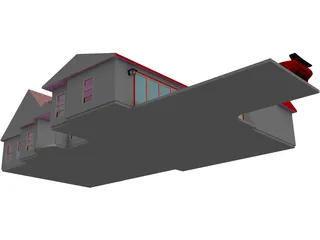 Country Home 3D Model preview