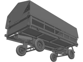 Baggage Trolley FRANKE 3D Model preview