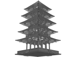 Nihon Castle 3D Model preview