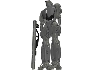 Droid 3D Model preview