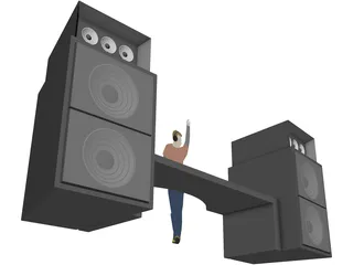 DJ 3D Model preview