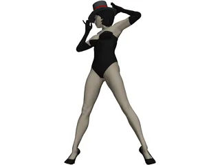 Woman Domenika 3D Model preview