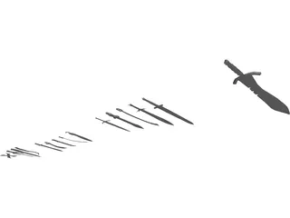 Sword Collection 3D Model preview