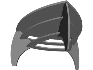 Table with glass 3D Model preview
