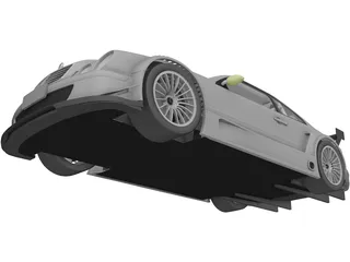 Mercedes-Benz CLK GTR 3D Model preview