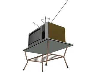 Old TV 3D Model preview
