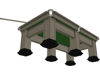 Pool Table 3D Model preview