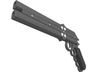 Gun Grave Gun 3D Model preview