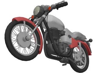 Harley-Davidson Motorcycle 3D Model preview