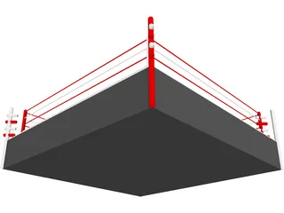 Boxing Ring 3D Model preview