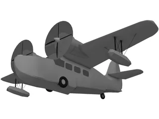 Grumman G-21 Goose 3D Model preview