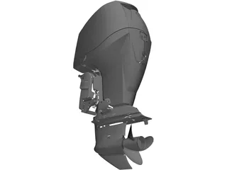 Outboat Engine 3D Model preview