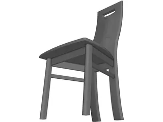 Chair Modern for Dining Room 3D Model preview