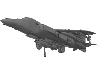 AV-8B Harrier II 3D Model preview