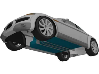 Subaru B11S Concept 3D Model preview
