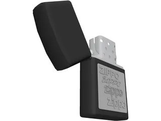 Zippo Lighter 3D Model preview