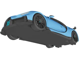 Bugatti Chiron Pur Sport (2021) 3D Model preview