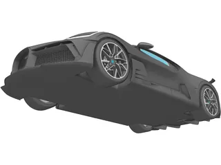 Bugatti Divo (2019) 3D Model preview