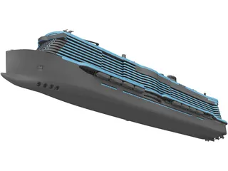 Costa Smeralda Cruise Ship 3D Model preview