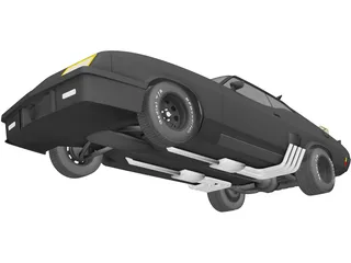 Ford Falcon MadMax Interceptor (1973) 3D Model preview
