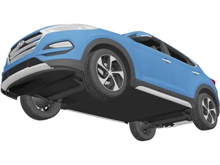 Hyundai Tucson (2016) 3D Model preview