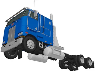 Peterbilt 362 Tractor (2002) 3D Model preview