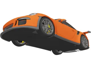 Porsche 911 GT3 RS (2016) 3D Model preview