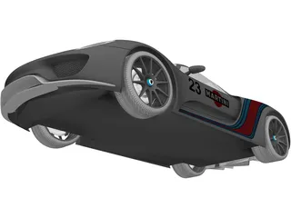 Porsche 918 Spyder Martini (2013) 3D Model preview
