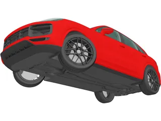Porsche Cayenne Turbo (2018) 3D Model preview