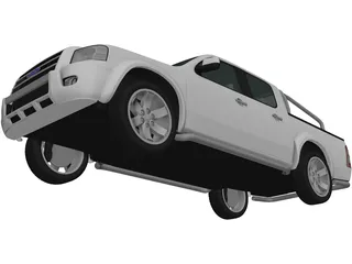 Ford Ranger DoubleCab (2003) 3D Model preview